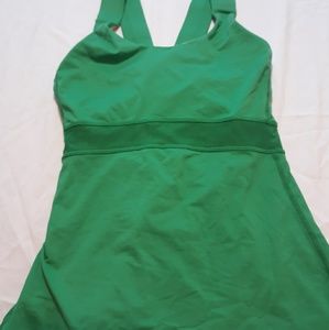Lululemon Green Cross Strap Tank